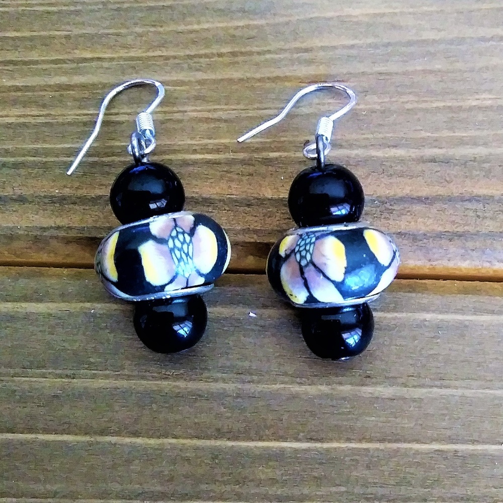 3 for $49 NEW  Flower Beaded Earrings